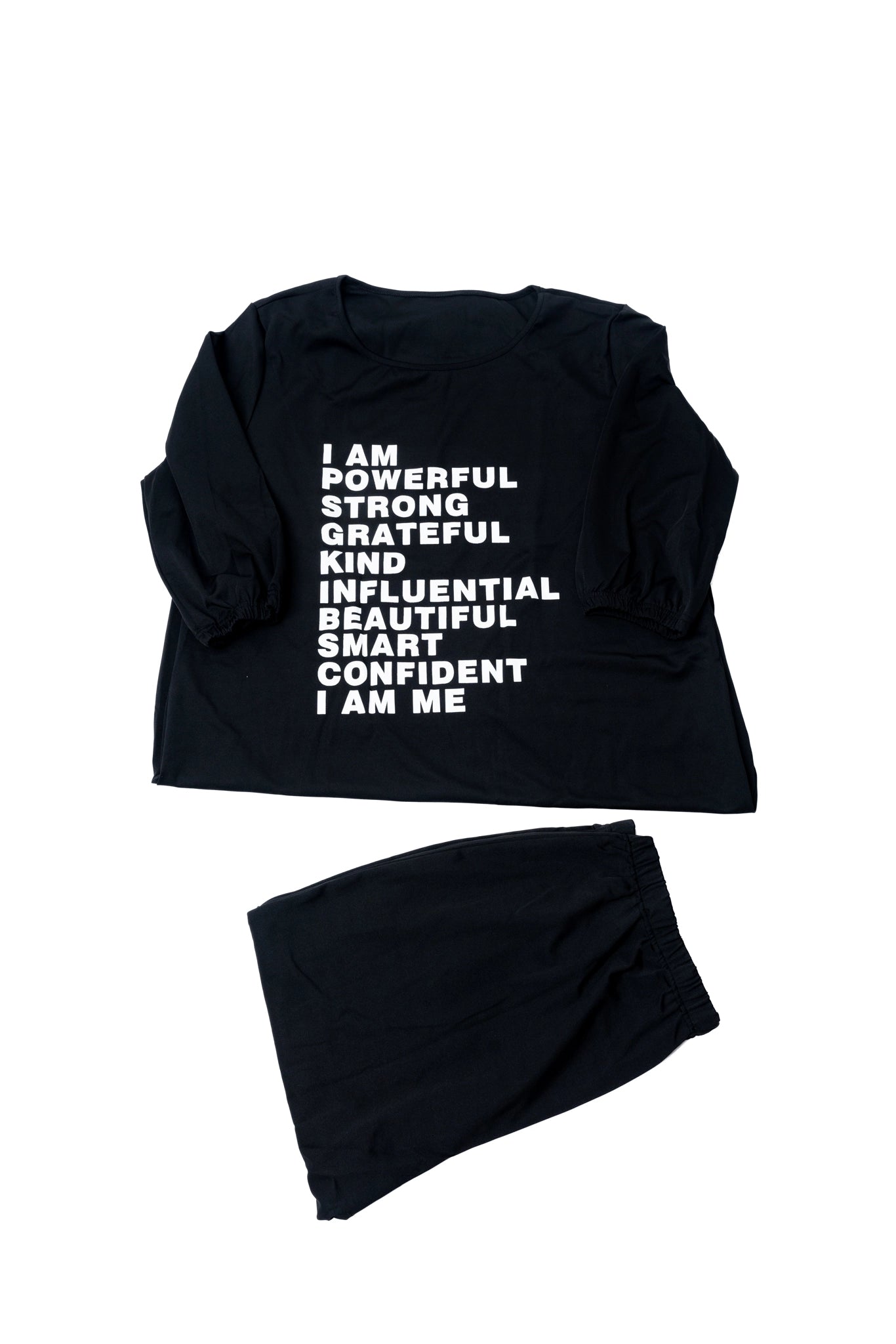 2 Piece Casual Plus Size Set - Black, XL image