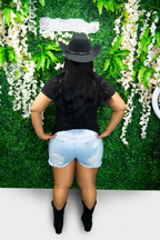 Decorative Jean Shorts image 1