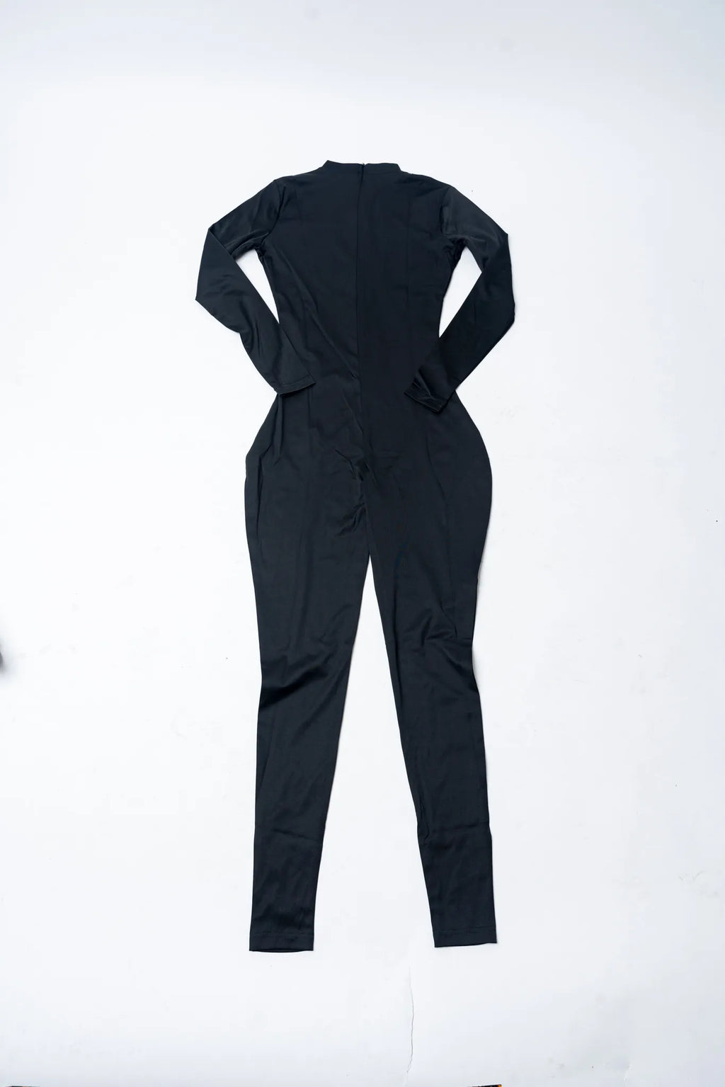 1 Piece Spandex Jumpsuit - Black, S image