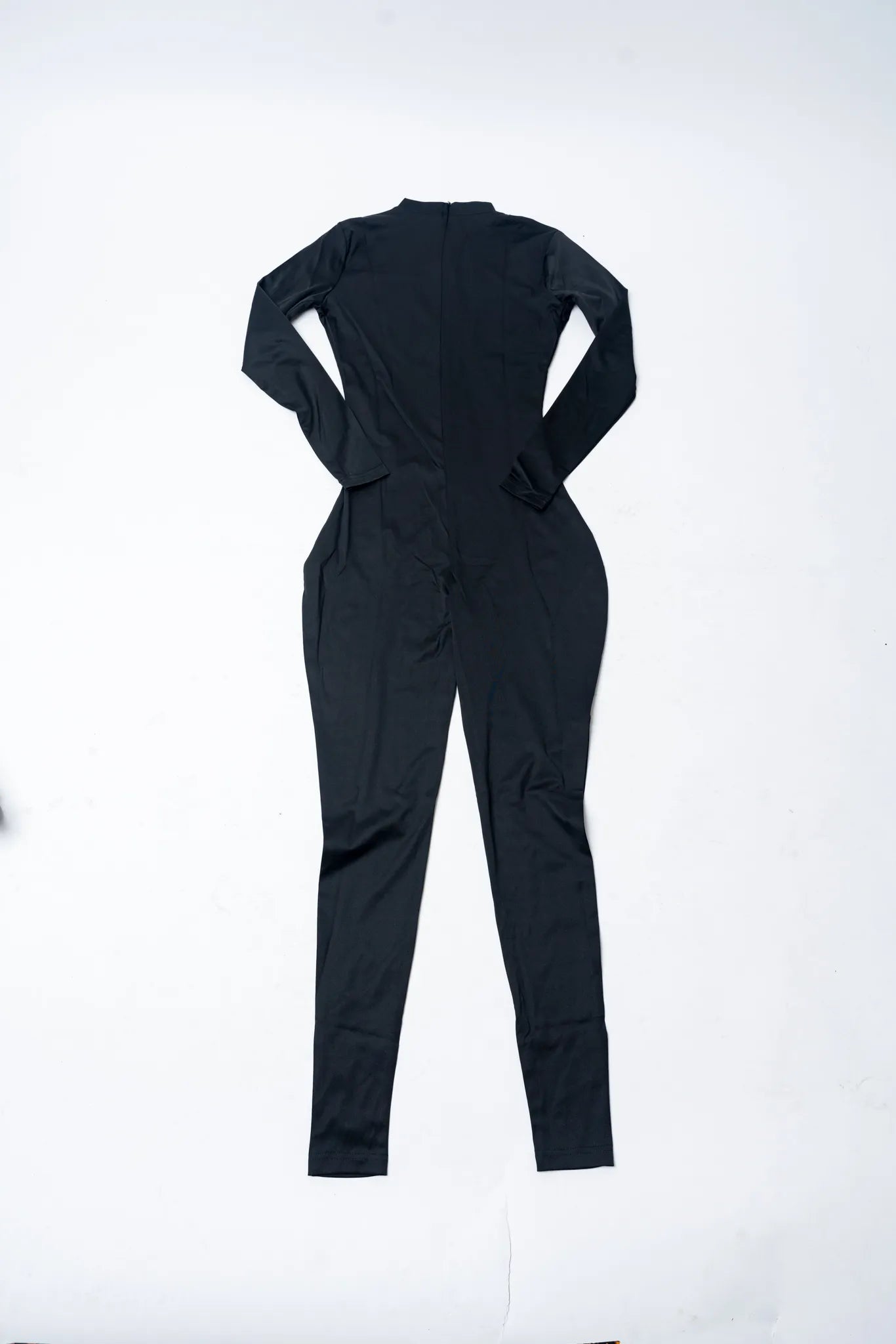 1 Piece Spandex Jumpsuit - Black, S image