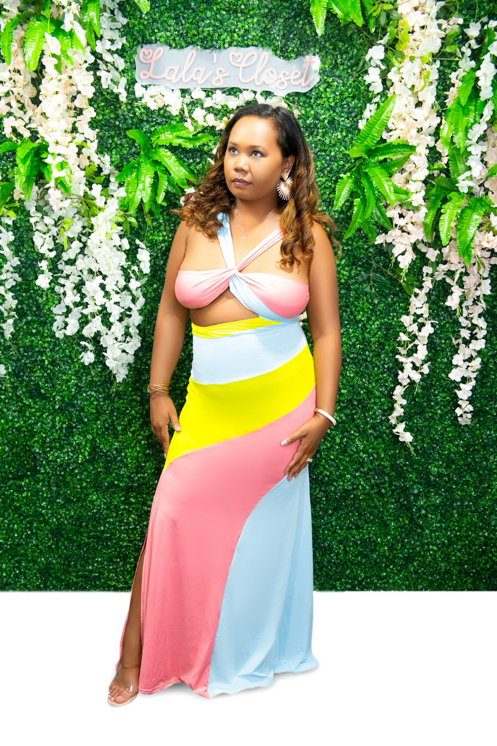 Colorful Halter Dress image 0