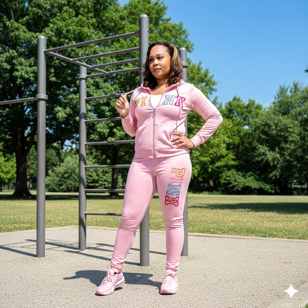 2 Piece hooded Spandex Jogger