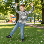 2 piece black plaid top and bottom set