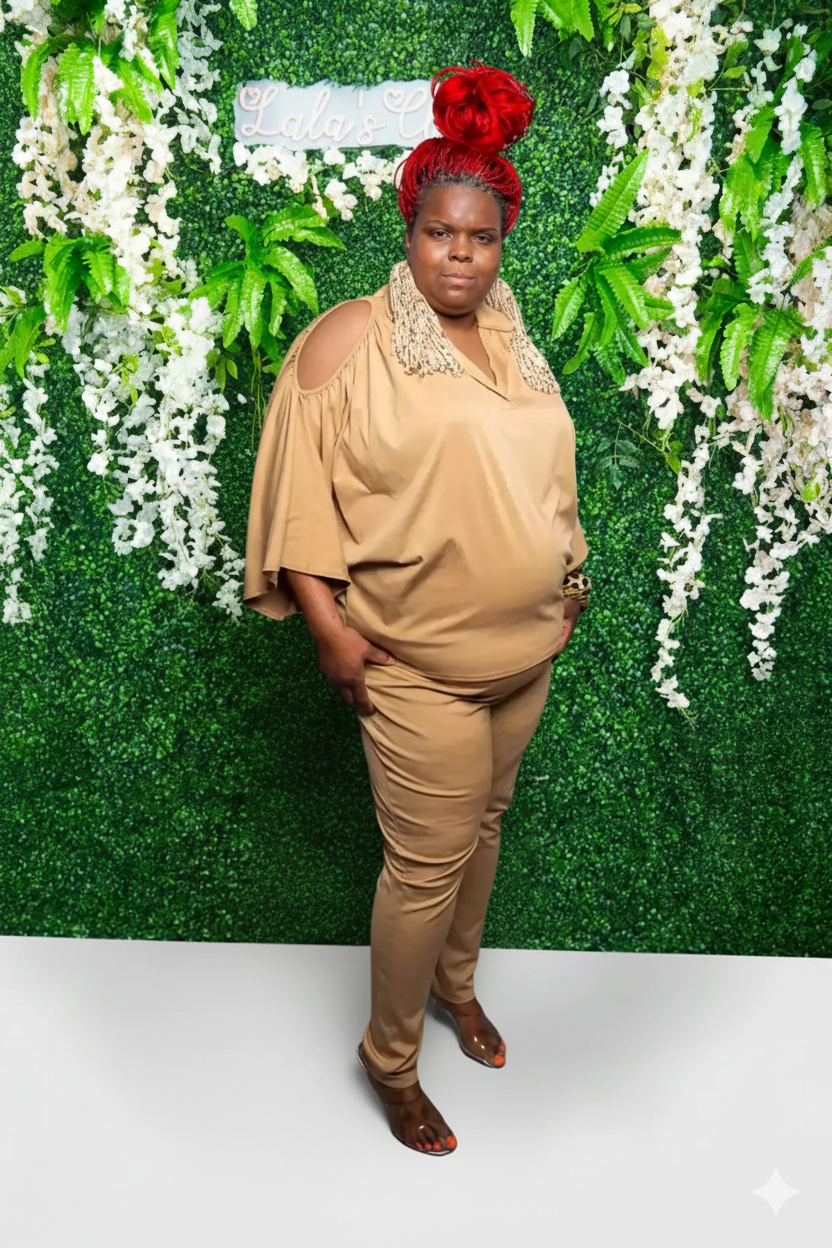 Solid Color Casual Two Piece