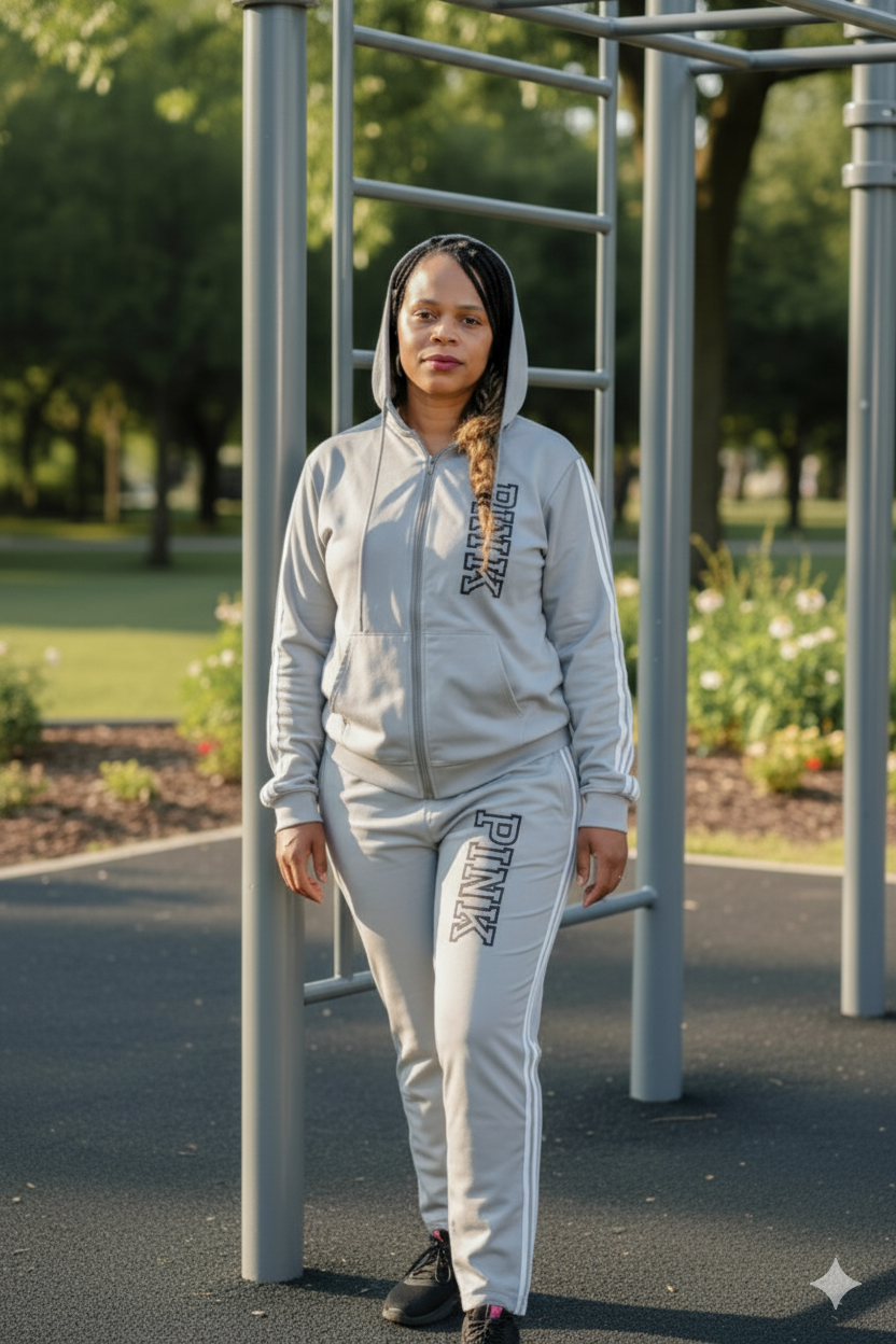 2 Piece Plus Size Hooded Jogger