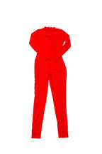 1 Piece Spandex Jumpsuit - Red, L image