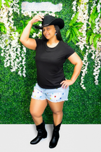 Decorative Jean Shorts image 0