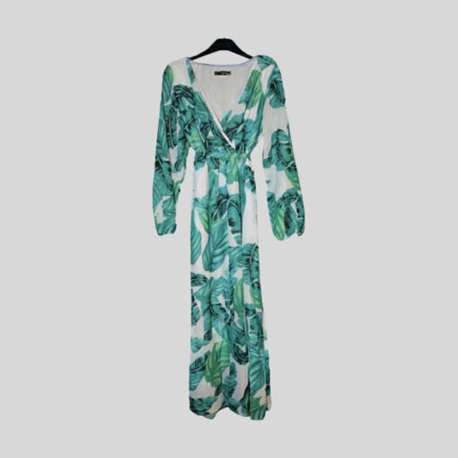 Maxi Long Sleeve Casual Printed Dress